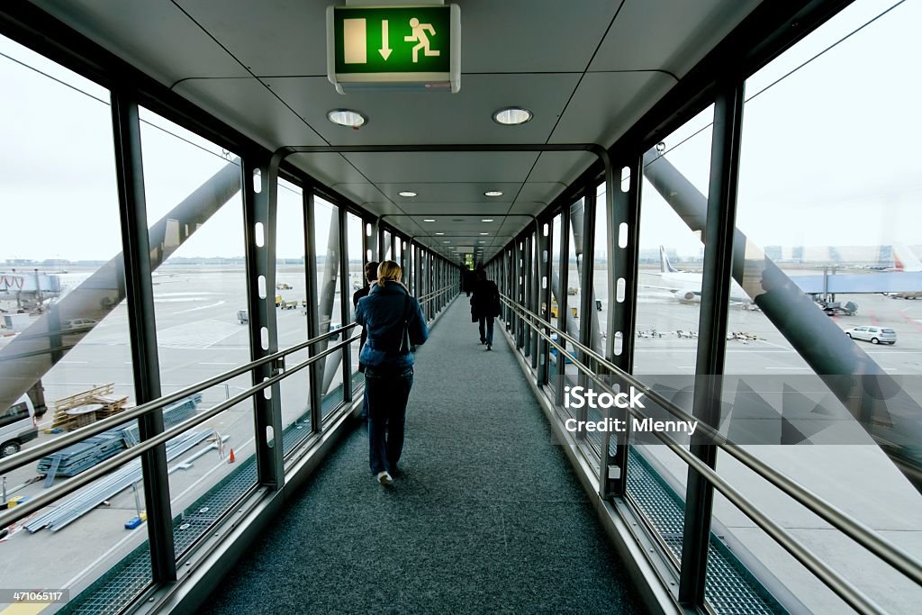 Flughafen gate finger-Dockingstation - Lizenzfrei Abflugbereich Stock-Foto