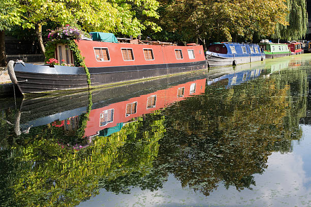 istock Canal boats in UK. 471065704