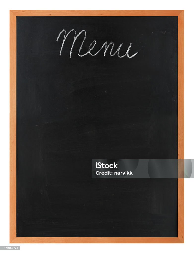 "Menu" Quadro negro - Foto de stock de Cardápio royalty-free