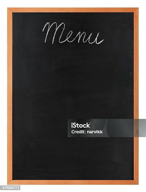 Foto de Menu Quadro Negro e mais fotos de stock de Cardápio - Cardápio, Cor Preta, Dar