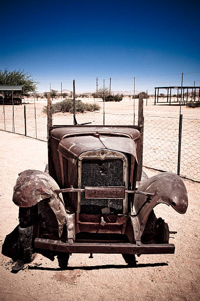 istock Vintage Classic Car Wreck 471066407