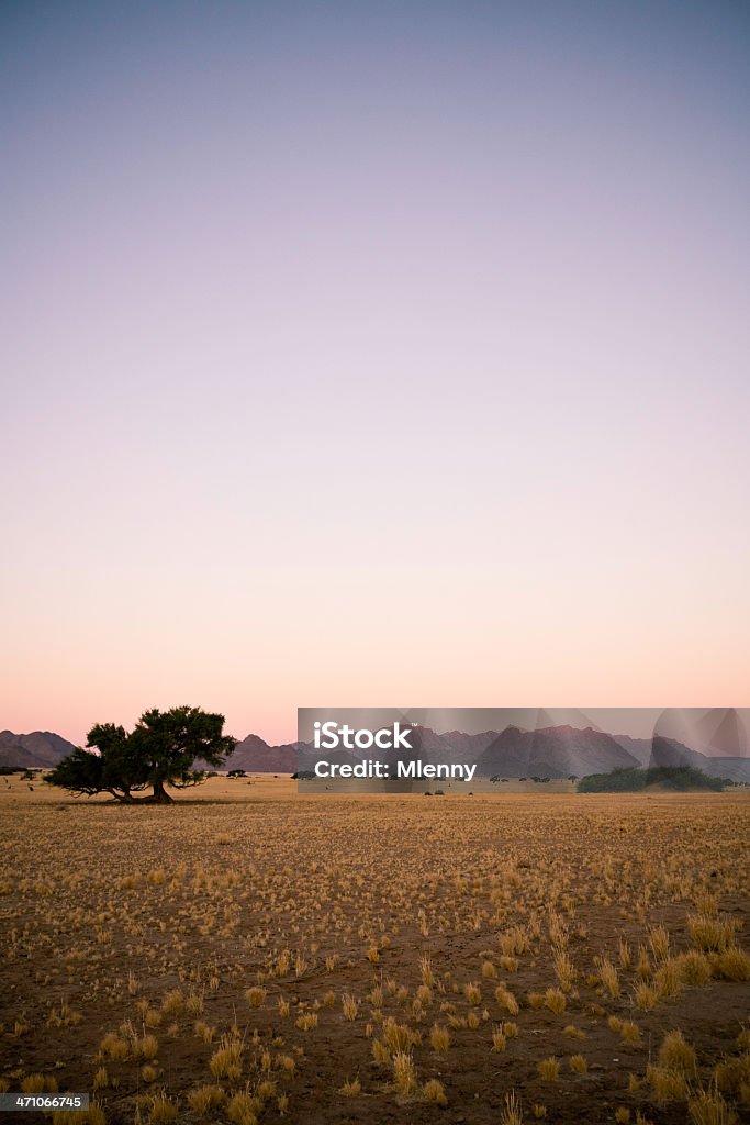 Abenddämmerung Szene Namibia, Afrika - Lizenzfrei Abenddämmerung Stock-Foto