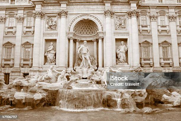 Fuente De Trevi De Roma Foto de stock y más banco de imágenes de Acueducto - Acueducto, Adulación, Agua