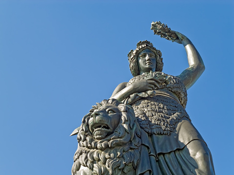 A munich landmark: The statue of \