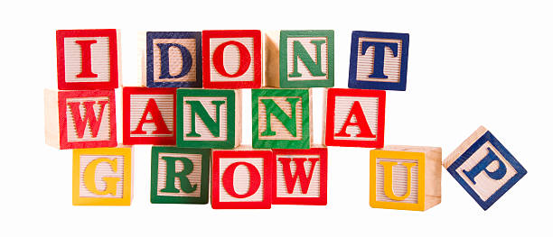 istock Blocks - Don't Wanna Grow Up w-clipping path 471068099