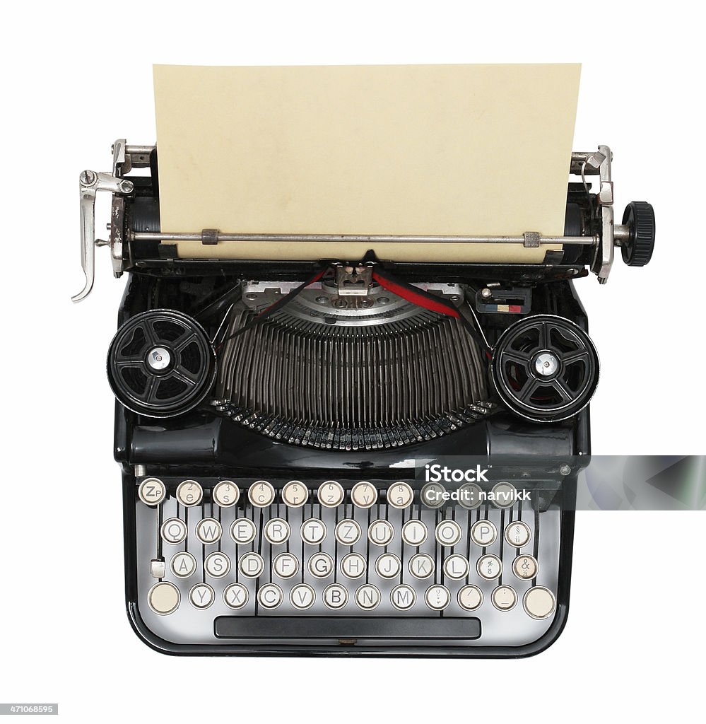Alte Vintage-Schreibmaschine - Lizenzfrei Schreibmaschine Stock-Foto