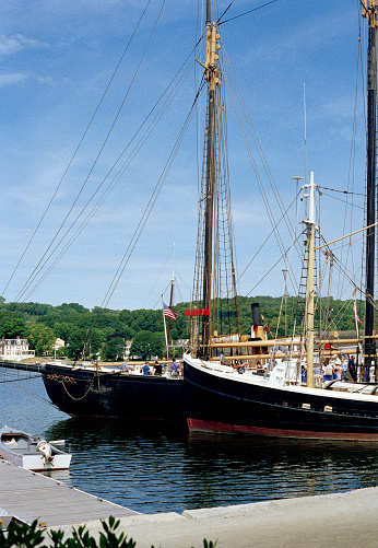 Living Maritime Museum, Mystic Seaport, Connecticut, USA.