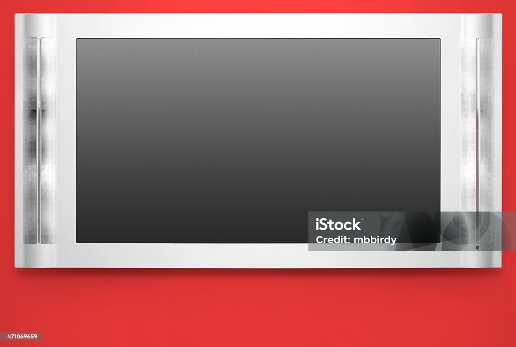LCD TV de HD (ecrã e Traçado de Recorte - Royalty-free Design Foto de stock
