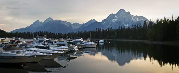 istock Teton Range from Colter Bay Marina 471070417