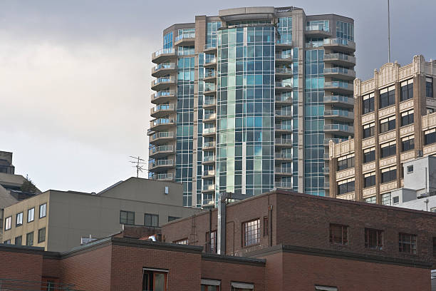 istock Downtown offices the new and old builidngs 471070933