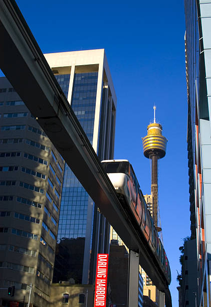 istock Sydney City Monorail and Centrepoint Tower 471071205