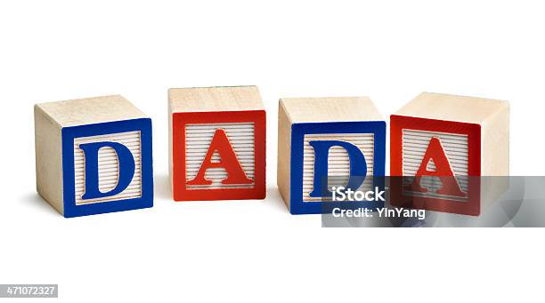 Alfabet Bloki Pisowni Dada Dla Ojciec Tata Baby Talk Słowo - zdjęcia stockowe i więcej obrazów Alfabet