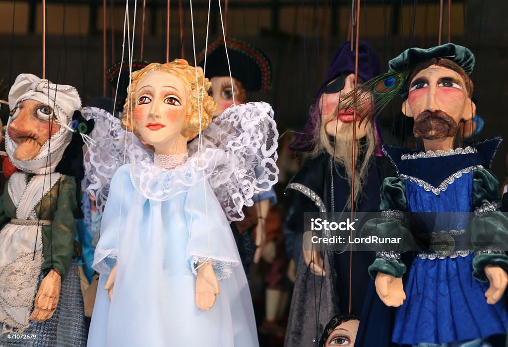 Puppets na ciągi - Zbiór zdjęć royalty-free (Marionetka)