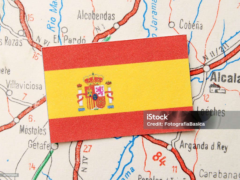 Viagem em Espanha - Foto de stock de Bandeira royalty-free