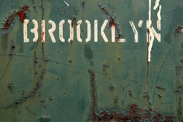 brooklyn - metal rusty art dirty zdjęcia i obrazy z banku zdjęć