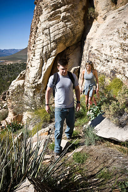 istock Trekking Young Couple 471074335