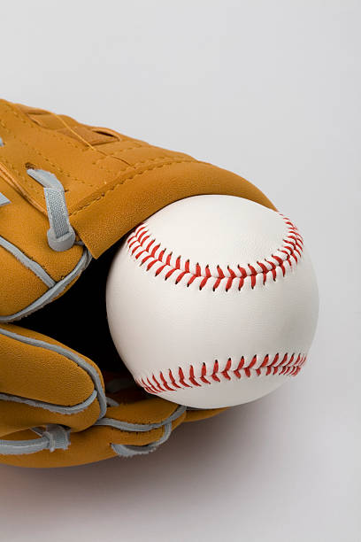 野球用グローブ、ボール - baseball spring training baseballs sports glove ストックフォトと画像