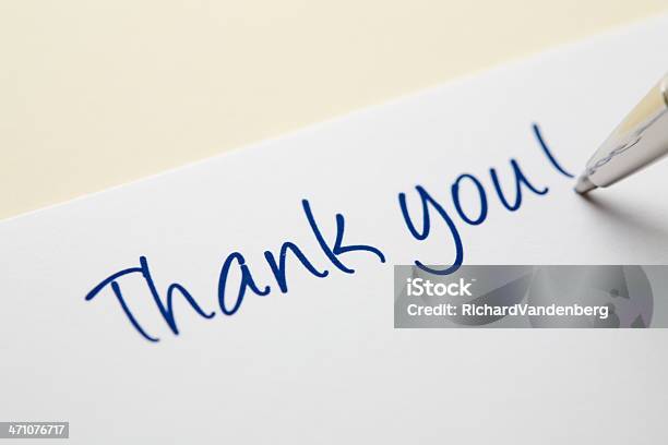 Vielen Dank Dass Sie Ihre Karte Vor Stockfoto und mehr Bilder von Thank You - englischer Satz - Thank You - englischer Satz, Notizbuch, Handschrift