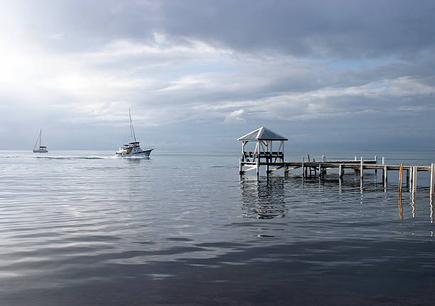 Placencia Pier stock photo