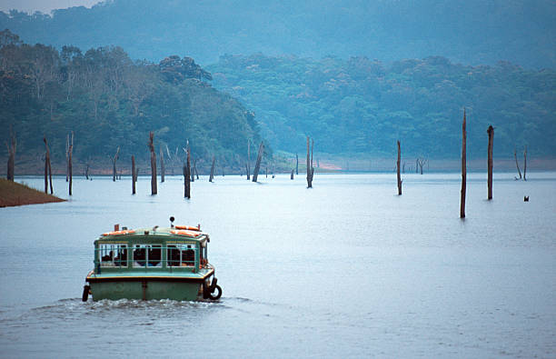 Periyar reservoir in India