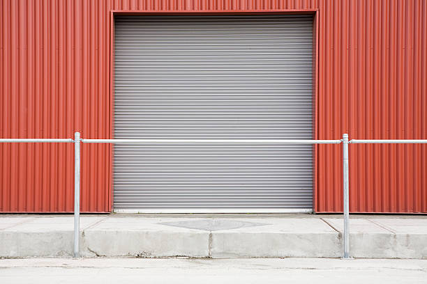 istock Industrial warehouse corrugated metal wall backgrounds, textures and patterns 471077673