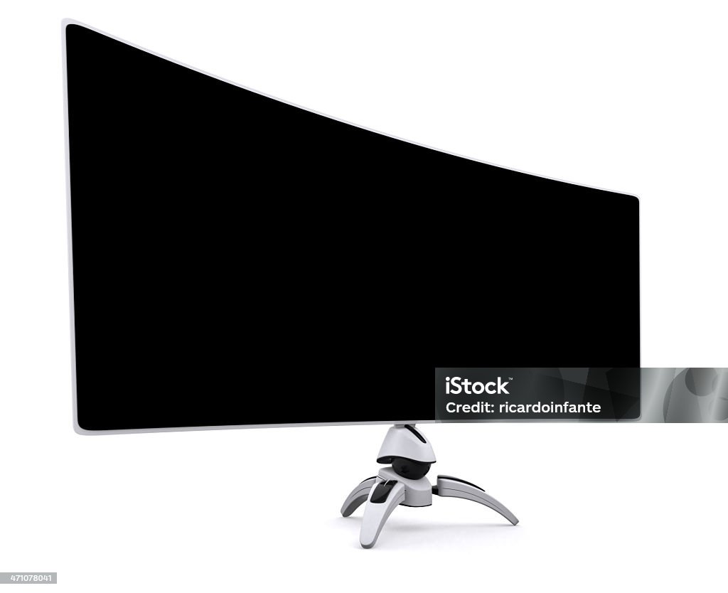 Pantalla 3D Screen made in 3d with basic materials and shapes. Arts Culture and Entertainment Stock Photo
