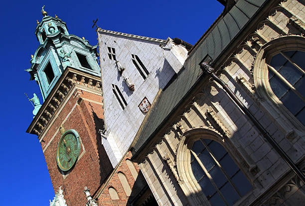 The Cathedral Basilica of St Stanislaw Vaclav stock photo