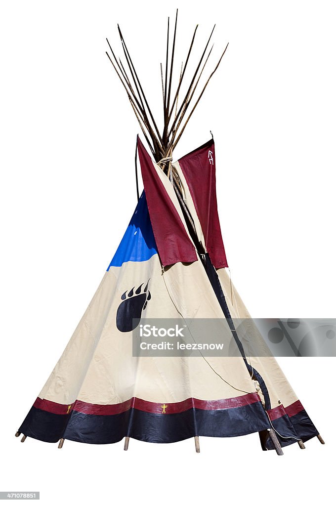 Teepee 白で分離 - テントのロイヤリティフリーストックフォト