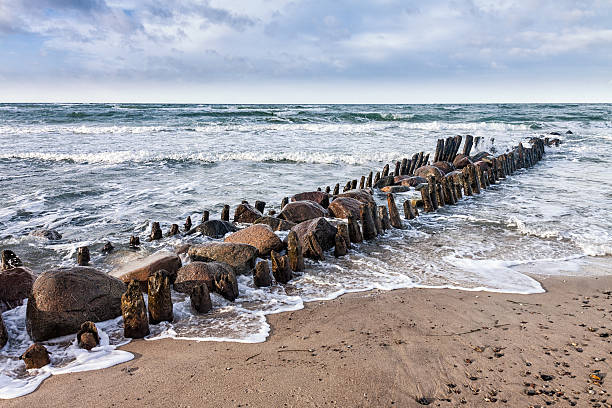 istock Groynes on shore of the Baltic Sea 471079058