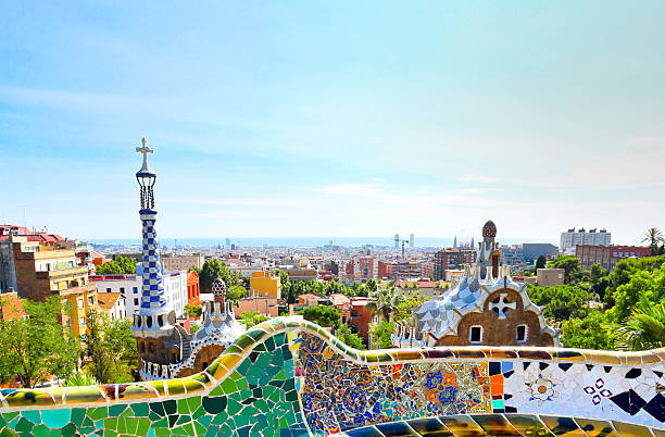 istock High view of Park Guell in Barcelona, Spain 471079756