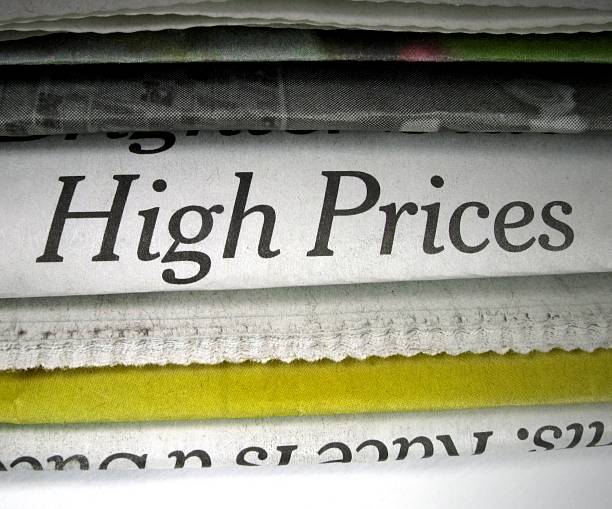 Os preços altos - foto de acervo