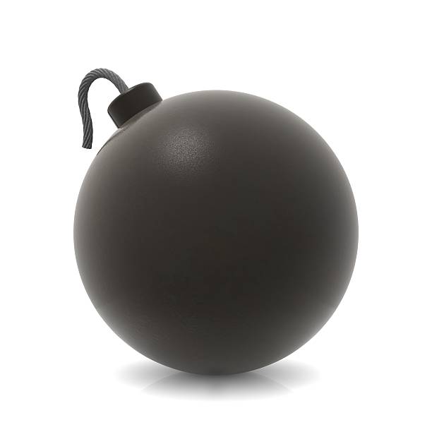 istock An illustration of a bomb on a white background 471080089