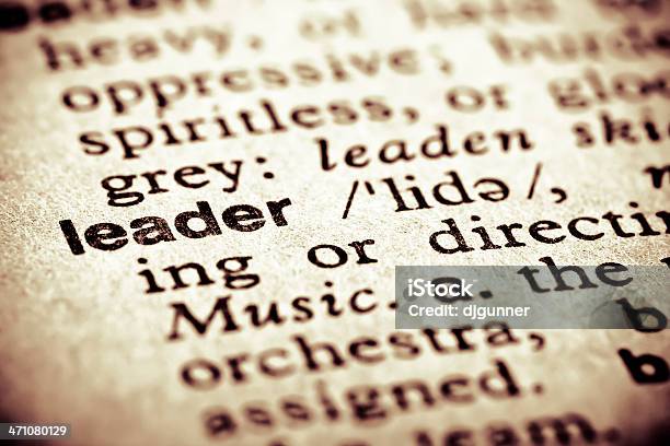 Definition Leader Stock Photo - Download Image Now - Auto Post Production Filter, Business, Business Finance and Industry