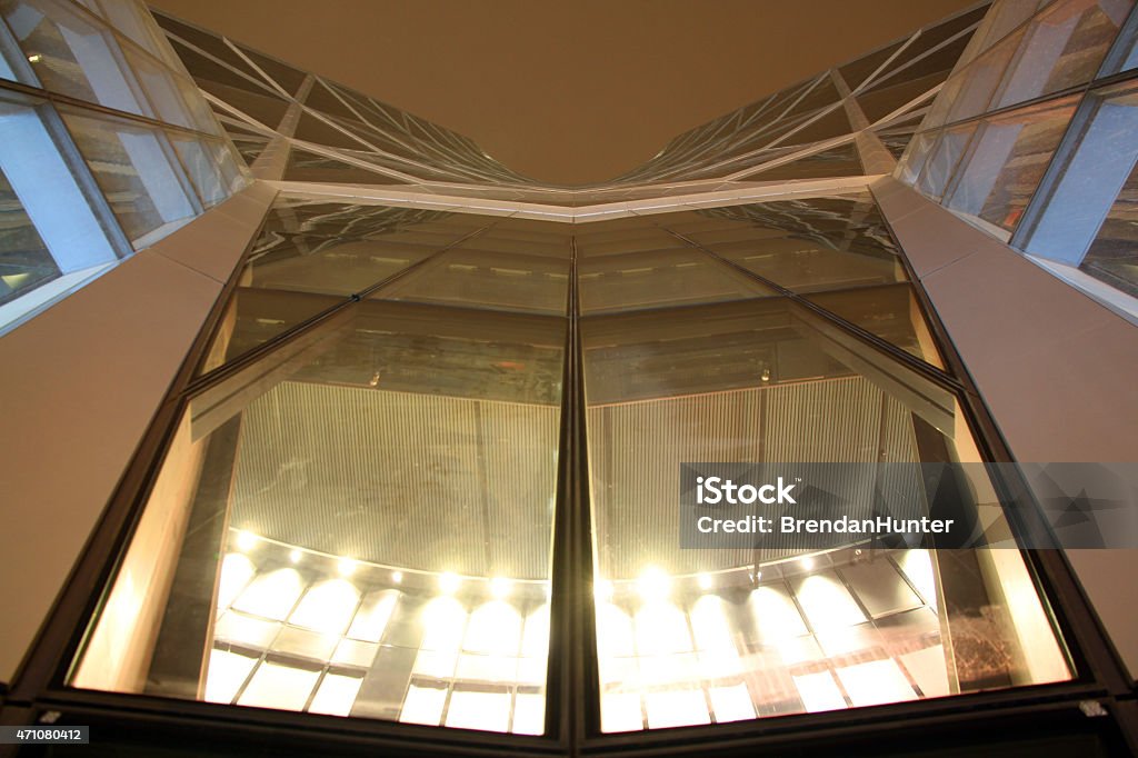 Bow Glow The Bow skyscraper in Calgary, at night.  2015 Stock Photo