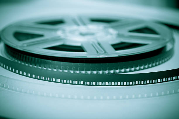 Movie industry symbol - Film reel stock photo