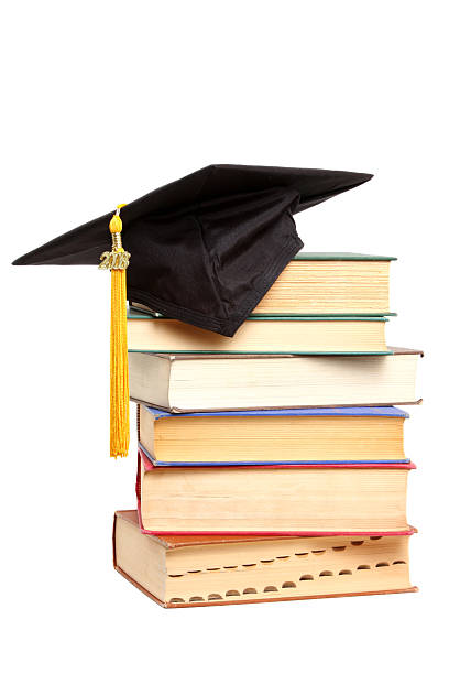 Graduation Cap isolated on white background. 3D render