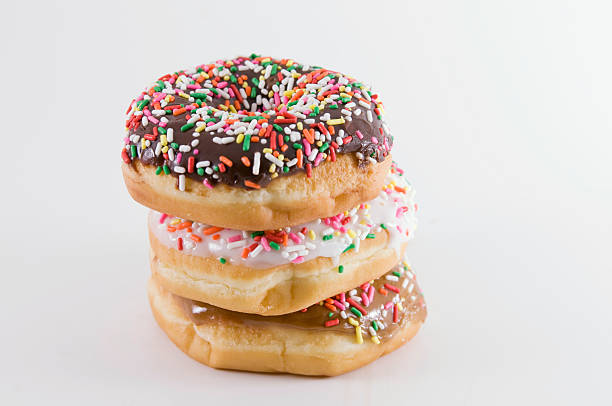 Three Donuts stock photo