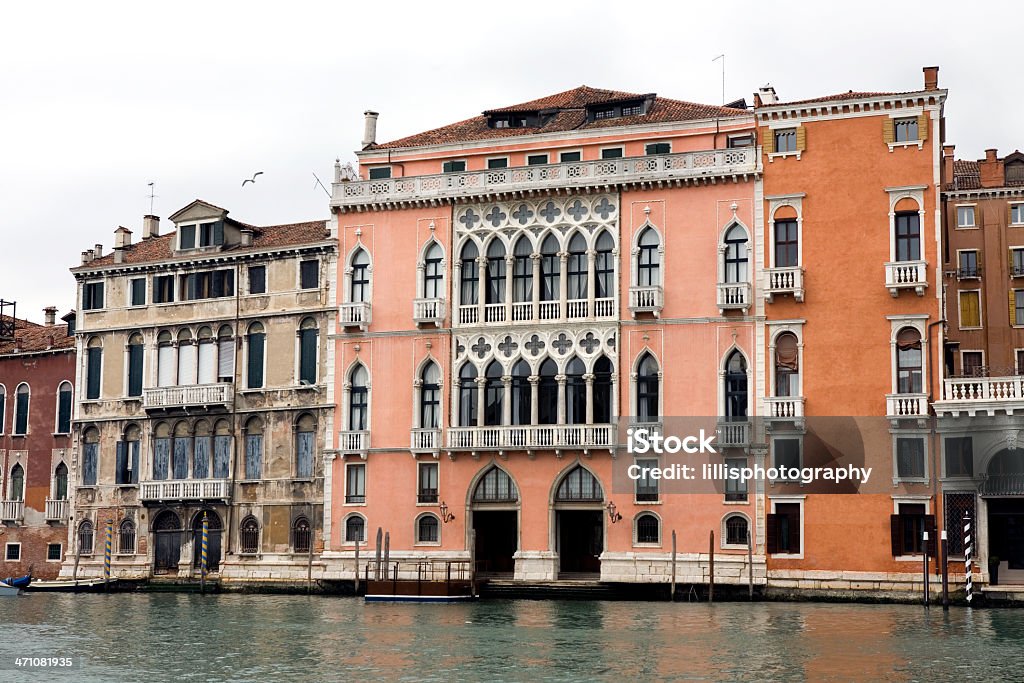 Paläste am Canal Grande in Venedig, Italien - Lizenzfrei Alt Stock-Foto
