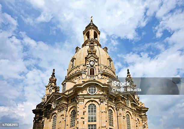 Frauenkirche Dresden Foto de stock y más banco de imágenes de Aire libre - Aire libre, Alemania, Antiguo
