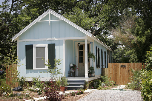 Cottage built on the Mississippi Gulf Coast following Hurricane Katrina, as part of 