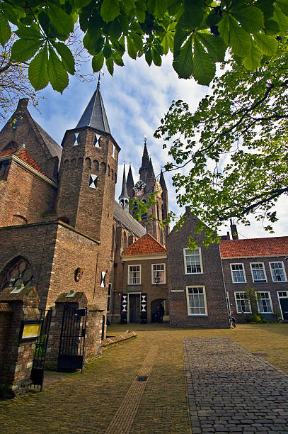 Delft historic center > The Prinsenhof stock photo