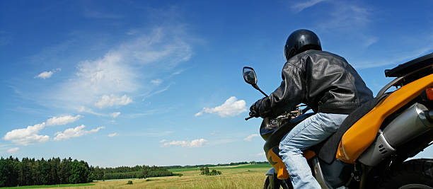 Bike Rider Enjoying Driving in Countryside. SEE my other pictures from my \