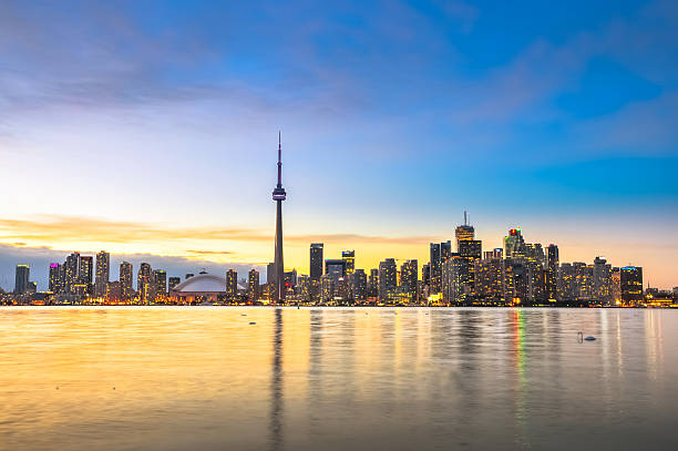 istock Toronto city skyline at sunset 471083790