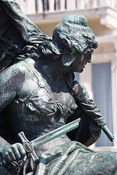 istock Detail of Venice bronze statue 471084215