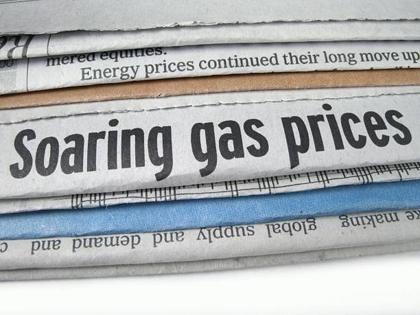 Soaring Gas Prices stock photo