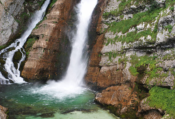istock Waterfall in mountains called 