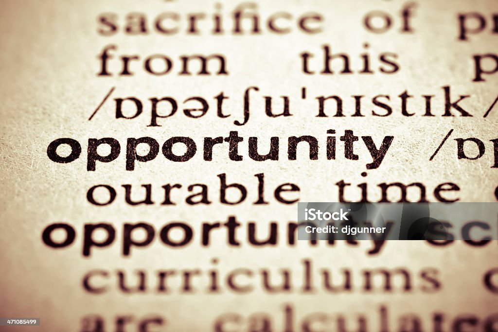 Definição: Oportunidade - Royalty-free Dicionário Foto de stock