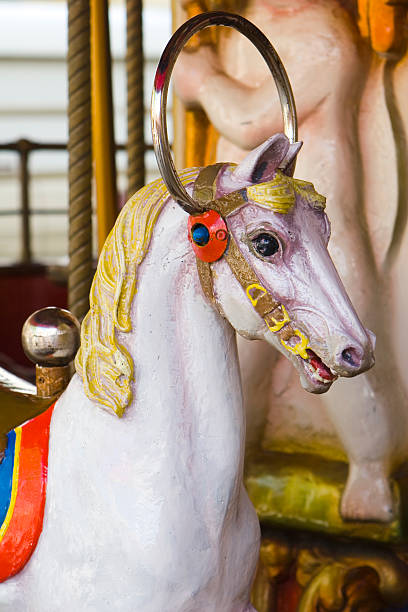 istock Horse on a childrens roundabout 471085809