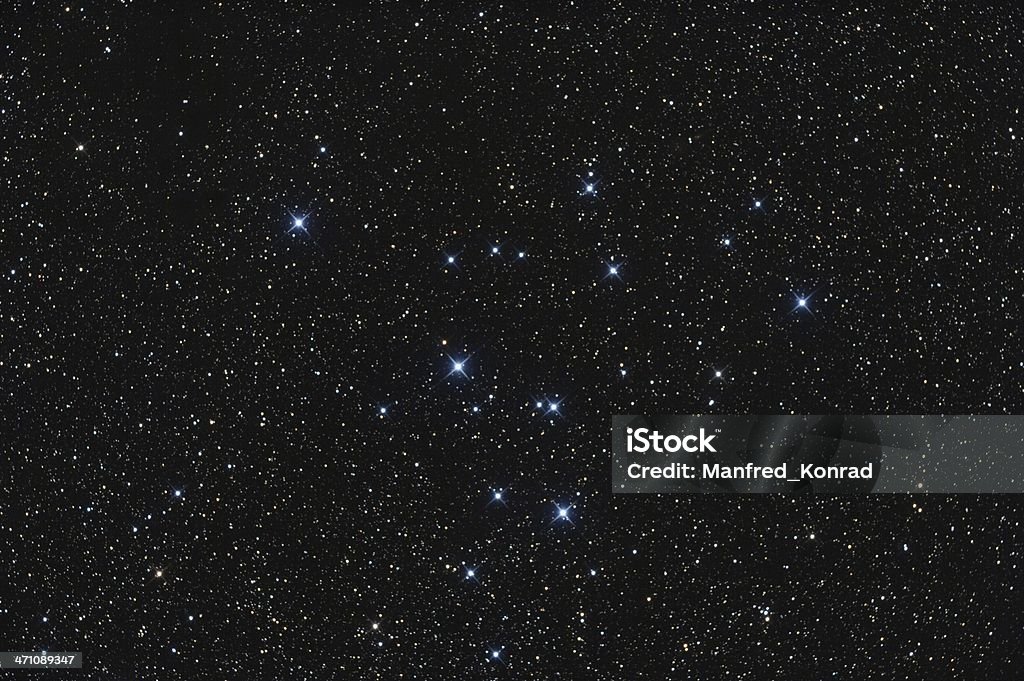 Open Star Cluster in the Constellation Swan This is an image of an open cluster in the constellation swan called Messier 39. Night Stock Photo