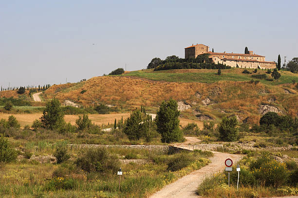 Tuscany landscape stock photo